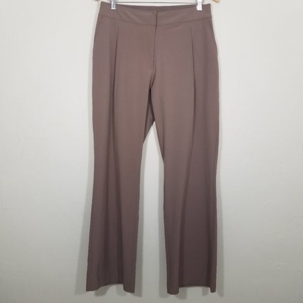 Calvin Klein Taupe Wide-Leg Pants
